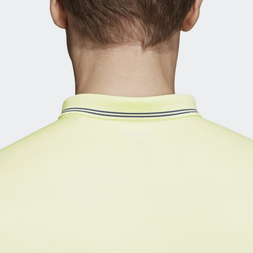 ADIDAS PERFORMANCE Adidas Tennis-Polo Pique #18 Gelb Herren 2 ADIDAS PERFORMANCE Adidas Tennis-Polo Pique #18 Gelb Herren – Bild 2