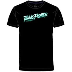 Australian Tshirt Tennis Fighter Schwarz Herren