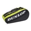 Dunlop Tennis-Racketbag (Schlägertasche, 2 Hauptfächer) SX Club Schwarz/gelb 10er