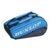 Dunlop Srixon Tennis-Racketbag FX Performance (Schlägertasche, 3 Hauptfächer, Thermofach) Schwarz/blau 12er
