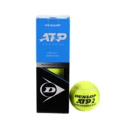 Dunlop Tennisbälle ATP (drucklos, Strapazierfähig, Langlebig) Dose 3er