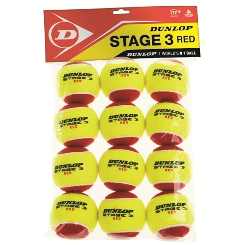 Dunlop Methodikbälle Stage 3 Gelb/orange 12er Beutel 1 Dunlop Methodikbälle Stage 3 Gelb/orange 12er Beutel