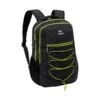 Erima Rucksack Squad - Multifunktionsrucksack Mit Doppel-Reißverschluss - Schwarz/lime 30x18x45cm