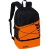 Erima Rucksack Six Wings - Multifunktionsrucksack Mit Doppel-Reißverschluss - Orange/schwarz