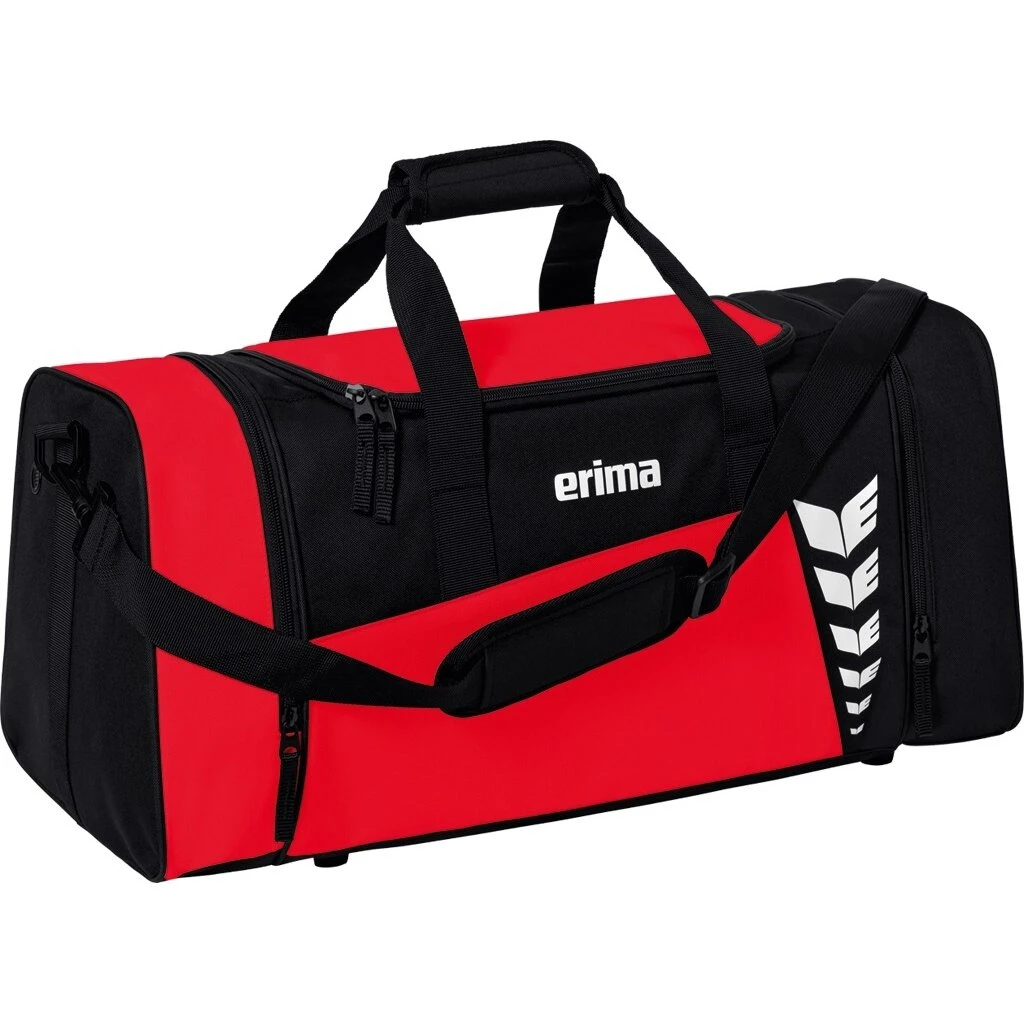 Erima Sporttasche Six Wings (Größe M - 49,5 Liter) Rot/schwarz 61x29x28cm 1 Erima Sporttasche Six Wings (Größe M - 49,5 Liter) Rot/schwarz 61x29x28cm