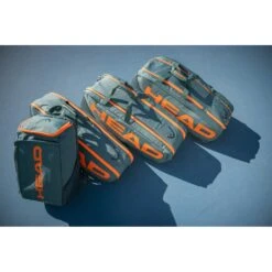 Head Tennis-Racketbag Pro Racquet Bag XL (Schlägertasche, 3 Hauptfächer) 2023 Cyangrün/orange 12er -Head || Wilson || YONEX Verkaufsgeschäft Head 260203 DYFO Pro Racquet Tasche 4 1000x1000 1