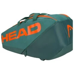 Head Tennis-Racketbag Pro Racquet Bag M (Schlägertasche, 2 Hauptfächer) 2023 Cyangrün/orange 6er -Head || Wilson || YONEX Verkaufsgeschäft Head 260223 DYFO Pro Racquet Tasche 3 1000x1000 1