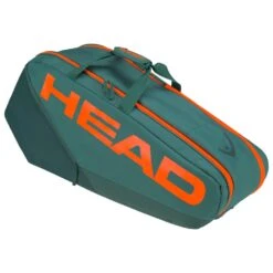 Head Tennis-Racketbag Pro Racquet Bag M (Schlägertasche, 2 Hauptfächer) 2023 Cyangrün/orange 6er -Head || Wilson || YONEX Verkaufsgeschäft Head 260223 DYFO Pro Racquet Tasche 4 1000x1000 1