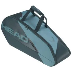 Head Tennis-Racketbag Tour Racquet Bag M (Schlägertasche, 2 Hauptfächer) 2023 Cyanblau 6er -Head || Wilson || YONEX Verkaufsgeschäft Head 260723 CB Tour Racquet Tasche 4 1000x1000 1