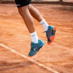 Head Tennisschuhe Revolt Pro 4.0 Clay/Sandplatz Blaugrau/orange Herren -Head || Wilson || YONEX Verkaufsgeschäft Head 273132 BSOR Revolt Pro Tennisschuh 4 1000x1000 1