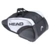 Head Tennis-Racketbag Supercombibag Djokovic (Schlägertasche, 3 Hauptfächer) Weiss/schwarz 9R