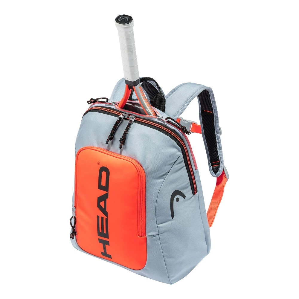 Head Tennis-Rucksack Rebel Kids Grau/orange 1 Head Tennis-Rucksack Rebel Kids Grau/orange