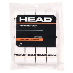 Head Overgrip Prime Tour 0.6 Mm (Komfort, Griffigkeit) Weiss 12er Clip-Beutel