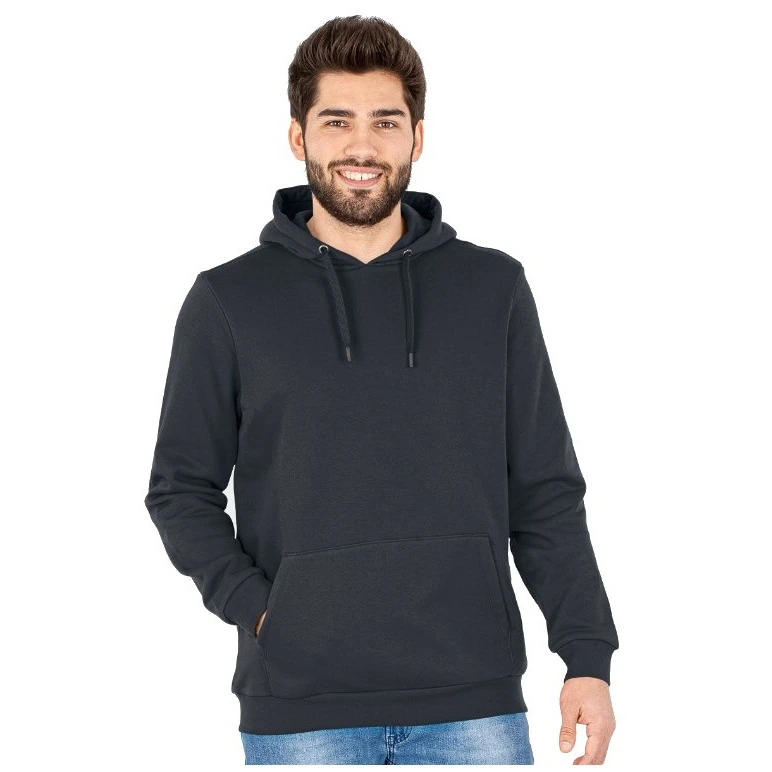 JAKO Freizeit Kapuzenpullover Hoodie Organic (Bio-Baumwolle) Anthrazitgrau Herren 1 JAKO Freizeit Kapuzenpullover Hoodie Organic (Bio-Baumwolle) Anthrazitgrau Herren