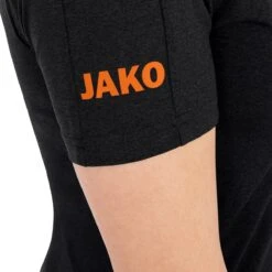 JAKO Sport-Shirt Challenge - Polyester-Stretch-Jersey - Schwarz/orange Damen -Head || Wilson || YONEX Verkaufsgeschäft Jako 6121 506 Tshirt challenge damen 6 1200x1200 1