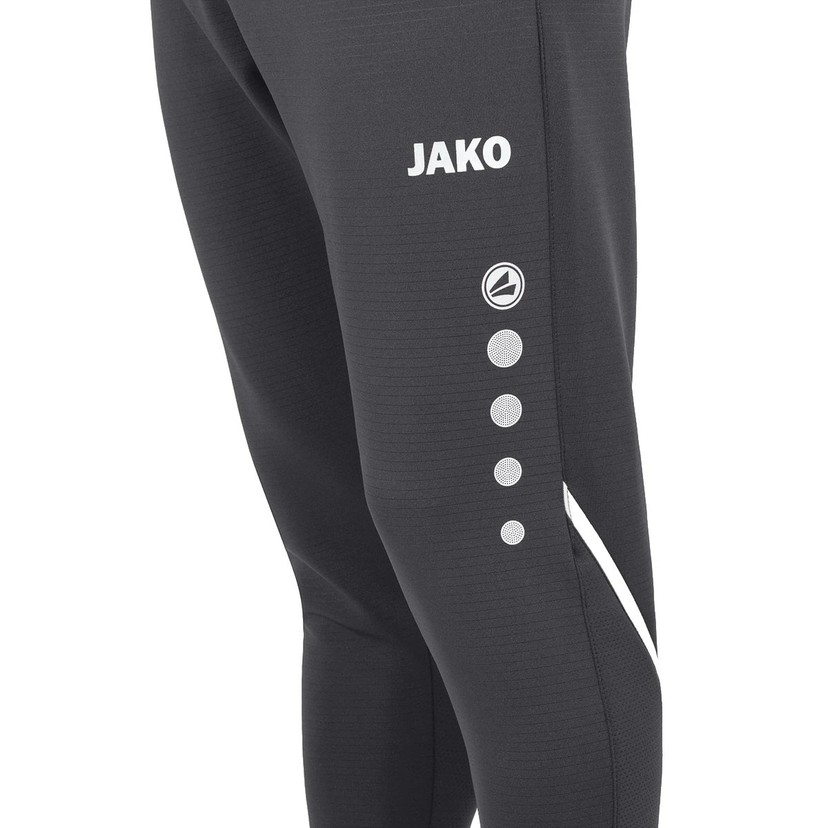 JAKO Trainingshose Pant Challenge (Double-Stretch-Knit, Atmungsaktiv, Hoher Tragekomfort) Lang Anthrazit/weiss Kinder 3 JAKO Trainingshose Pant Challenge (Double-Stretch-Knit, Atmungsaktiv, Hoher Tragekomfort) Lang Anthrazit/weiss Kinder – Bild 3