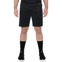 JAKO Trainingshose Short Challenge - Sportiver Schnitt, Melange Optik - Schwarz Meliert Herren