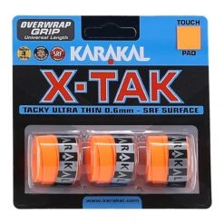 Karakal Overgrip X-Tak 0.6mm Orange 3er