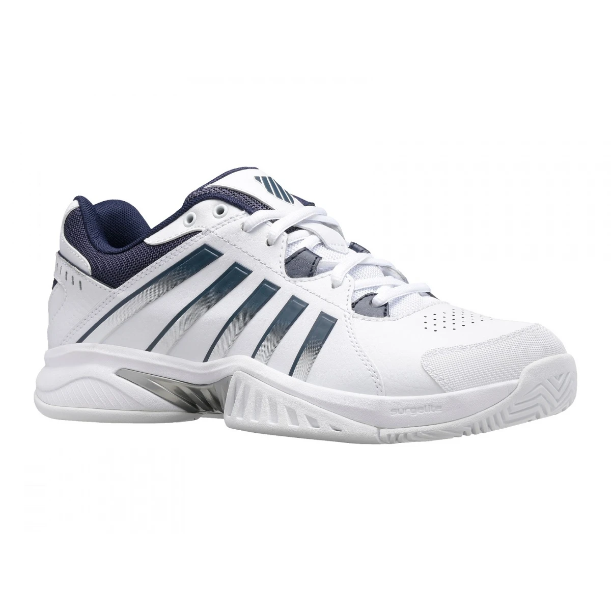 KSwiss Tennisschuhe Receiver V Allcourt Weiss/peacoatblau Herren 2 KSwiss Tennisschuhe Receiver V Allcourt Weiss/peacoatblau Herren – Bild 2