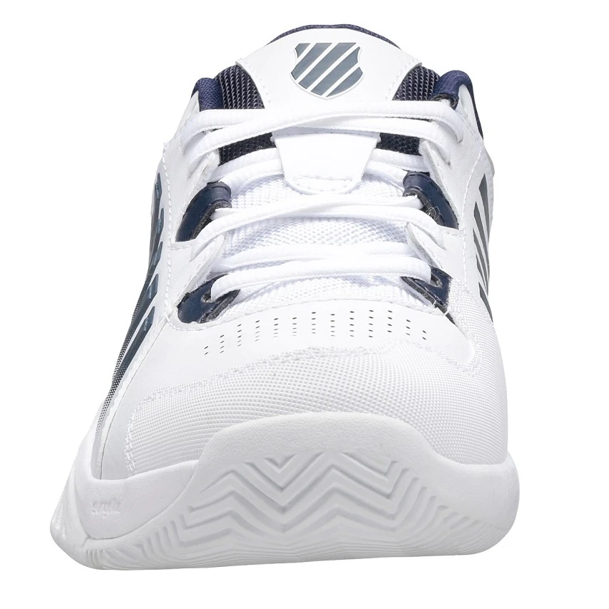 KSwiss Tennisschuhe Receiver V Allcourt Weiss/peacoatblau Herren 3 KSwiss Tennisschuhe Receiver V Allcourt Weiss/peacoatblau Herren – Bild 3