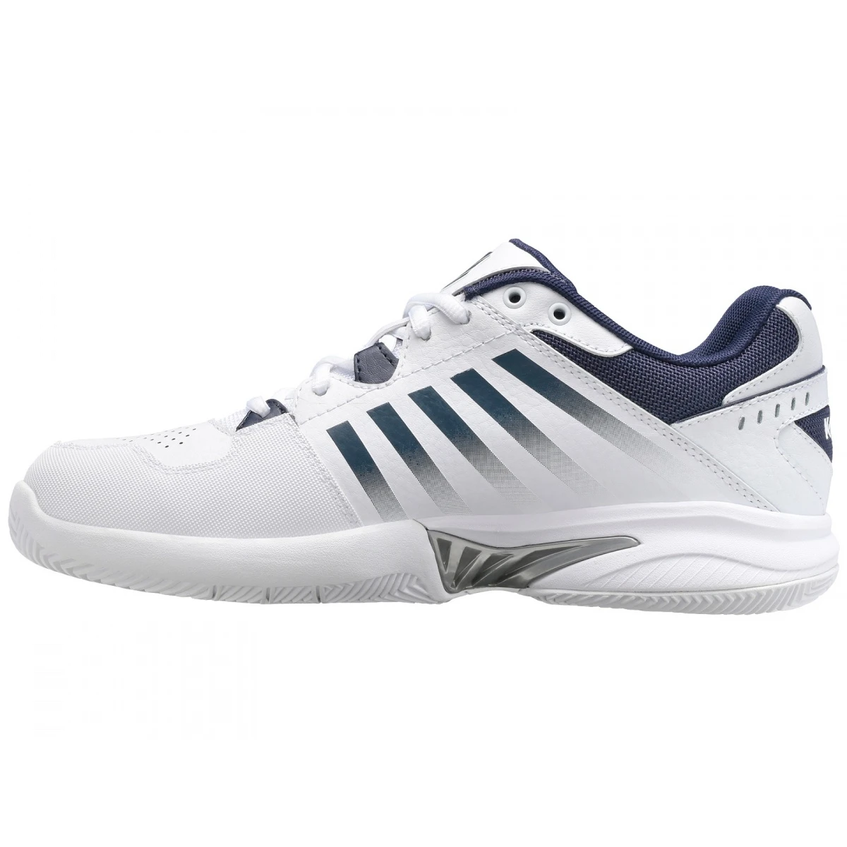 KSwiss Tennisschuhe Receiver V Allcourt Weiss/peacoatblau Herren 5 KSwiss Tennisschuhe Receiver V Allcourt Weiss/peacoatblau Herren – Bild 5