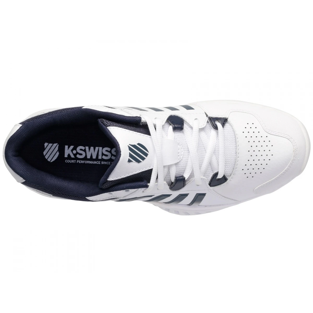 KSwiss Tennisschuhe Receiver V Allcourt Weiss/peacoatblau Herren 7 KSwiss Tennisschuhe Receiver V Allcourt Weiss/peacoatblau Herren – Bild 7