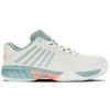 KSwiss Tennisschuhe Hypercourt Express 2 Clay/Sandplatz 2023 Weiss/aquablau Kinder