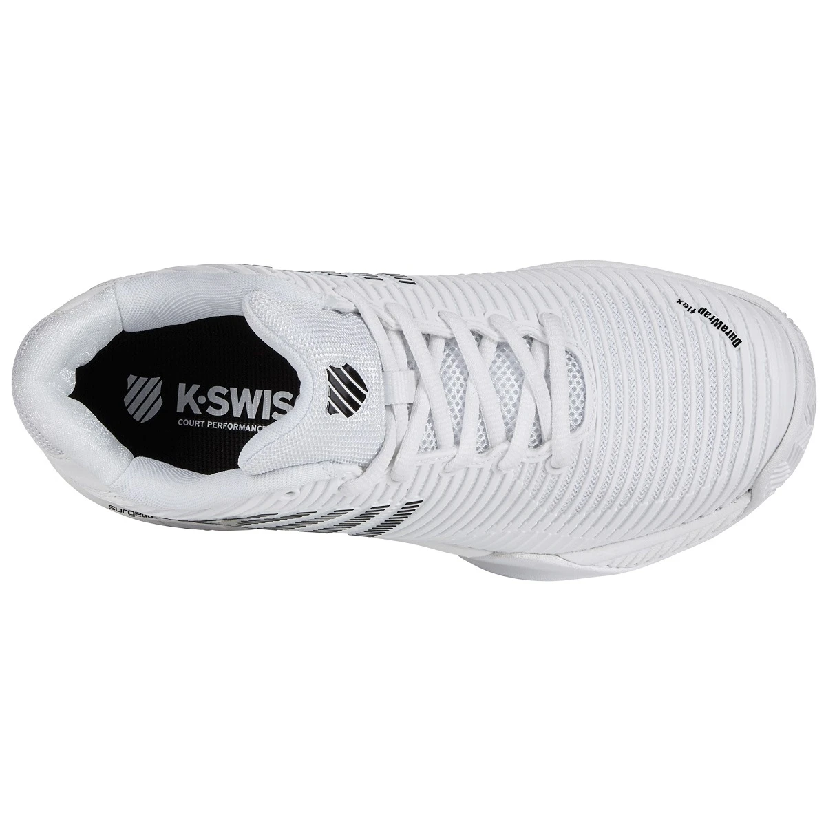 KSwiss Tennisschuhe Hypercourt Express 2 Clay/Sandplatz 2023 Weiss/schwarz Damen 2 KSwiss Tennisschuhe Hypercourt Express 2 Clay/Sandplatz 2023 Weiss/schwarz Damen – Bild 2
