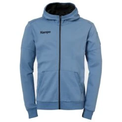 Kempa Freizeit-Kapuzenpullover Hoody Laganda Mit Baumwollanteil Stahlblau Herren