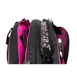 Prince Tennis-Racketbag (Schlägertasche, 2 Hauptfächer) Lady Mary Schwarz/pink 6er -Head || Wilson || YONEX Verkaufsgeschäft Prince 6P897017 Tennistasche Lady MAry 3 1200x1200 1