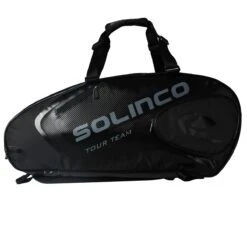 Solinco Racketbag Tour Team Blackout (Schlägertasche, 2 Hauptfächer, Thermofach) Schwarz 6er -Head || Wilson || YONEX Verkaufsgeschäft SOL YJ 6pk Bag Blackout Tasche203 1200x1200 1