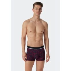 Schiesser Unterwäsche Boxershorts 95/5 Organic Cotton Schwarz/rot Gemustert Herren - 3 Stück -Head || Wilson || YONEX Verkaufsgeschäft Schiesser 179064 901 Boxer 1200x1200 1