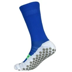 Shoesoxx Sportsocke Crew Cushion (Silikonstreifen, Maximaler Halt Im Schuh) Royalblau Herren - 1 Paar