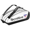 Tecnifibre Tennis-Racketbag Tour Endurance (Schlägertasche, 2 Hauptfächer) Weiss 12er