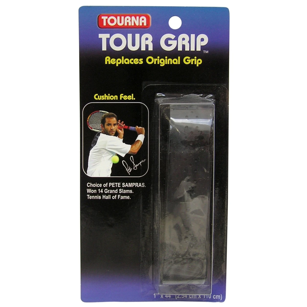 Tourna Basisband Tour Sampras 1.8mm Schwarz - 1 Stück 1 Tourna Basisband Tour Sampras 1.8mm Schwarz - 1 Stück