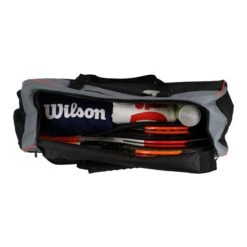 Wilson Tennistasche Clash Duffel Large Schwarz/grau -Head || Wilson || YONEX Verkaufsgeschäft WILSON WR8002401001 TENNISTASCHE CLASH 1 1200x1200 1