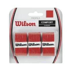 Wilson Overgrip Profile 0.6mm Rot 3er