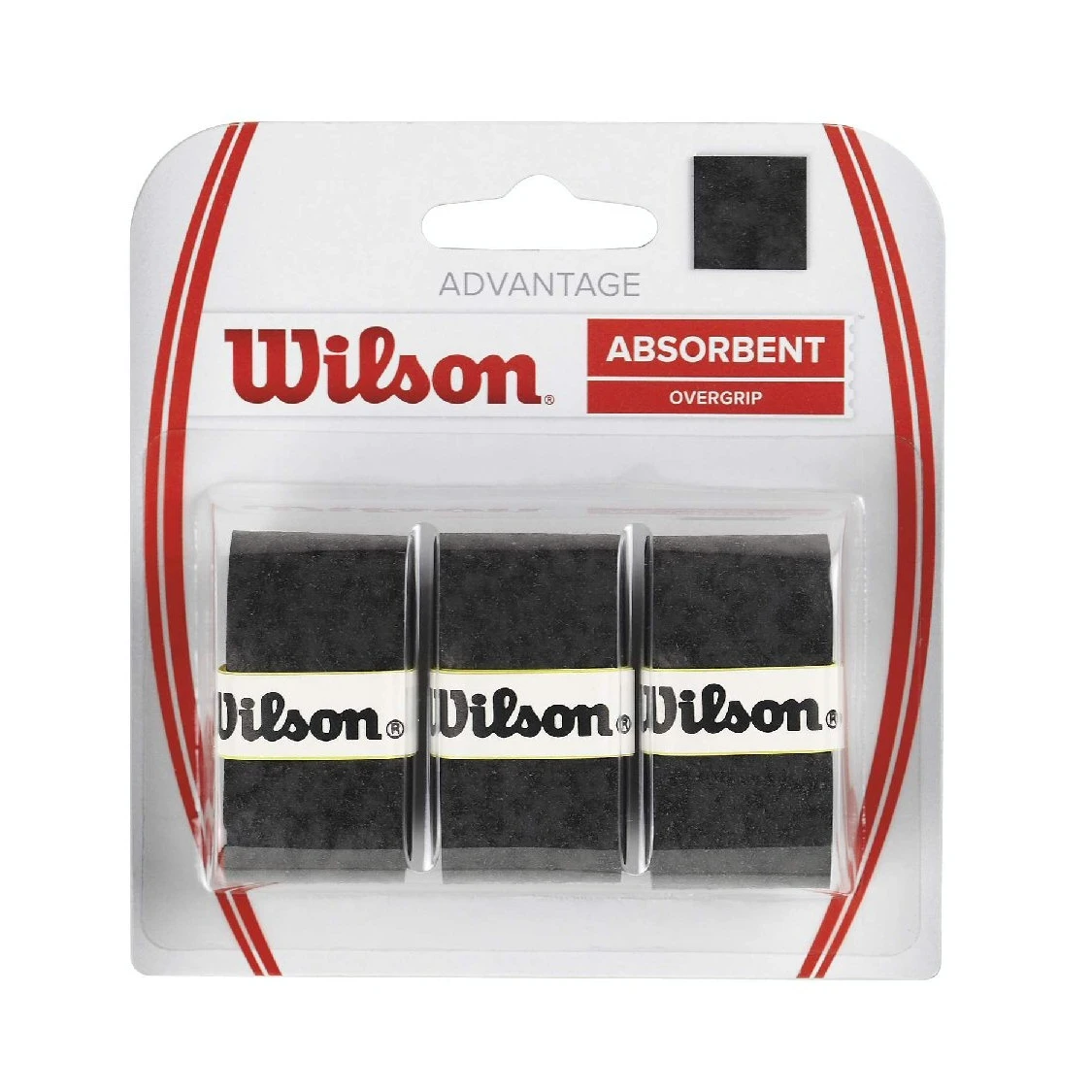 Wilson Overgrip Advantage 0.55mm Schwarz 3er 1 Wilson Overgrip Advantage 0.55mm Schwarz 3er