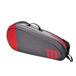 Wilson Tennis-Racketbag Team (Schlägertasche, 1 Hauptfach) Grau/rot 3er -Head || Wilson || YONEX Verkaufsgeschäft Wilson WR8011502 Team 3PK201 1200x1200 1