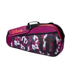 Wilson Kinder-Racketbag Team JR (Schlägertasche, 1 Hauptfach) Violett 3er