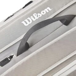 Wilson Tennis-Racketbag Tour (Schlägertasche, 2 Hauptfächer) 2023 Steingrau 12er -Head || Wilson || YONEX Verkaufsgeschäft Wilson WR8022001 Tour 12PK Schlaegertasche205 1200x1200 1