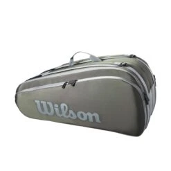 Wilson Tennis-Racketbag Tour (Schlägertasche, 2 Hauptfächer) 2023 Dunkelgrün 12er
