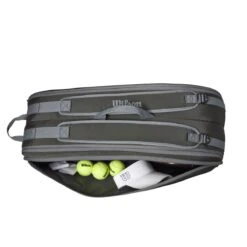 Wilson Tennis-Racketbag Tour (Schlägertasche, 2 Hauptfächer) 2023 Dunkelgrün 6er -Head || Wilson || YONEX Verkaufsgeschäft Wilson WR8022501 Tour 6PK Tasche206 1200x1200 1
