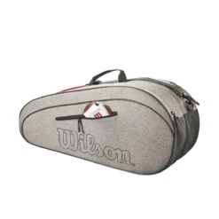 Wilson Tennis-Racketbag (Schlägertasche, 2 Hauptfächer) Team 2023 Grau 6er -Head || Wilson || YONEX Verkaufsgeschäft Wilson WR8022601 Team 6PK Heather Tasche205 1200x1200 1