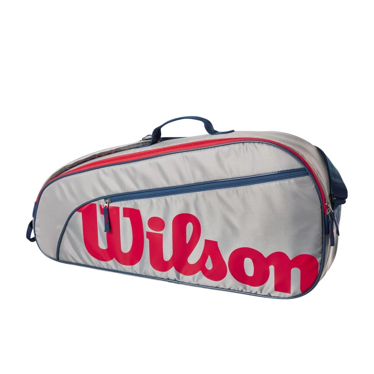 Wilson Tennis-Racketbag Kinder/Junior (Schlägertasche, 1 Hauptfach) 2023 Grau 3er 1 Wilson Tennis-Racketbag Kinder/Junior (Schlägertasche, 1 Hauptfach) 2023 Grau 3er