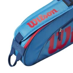 Wilson Tennis-Racketbag Kinder/Junior (Schlägertasche, 1 Hauptfach) 2023 Blau 3er -Head || Wilson || YONEX Verkaufsgeschäft Wilson WR8023902 3PK Tasche204 1200x1200 1