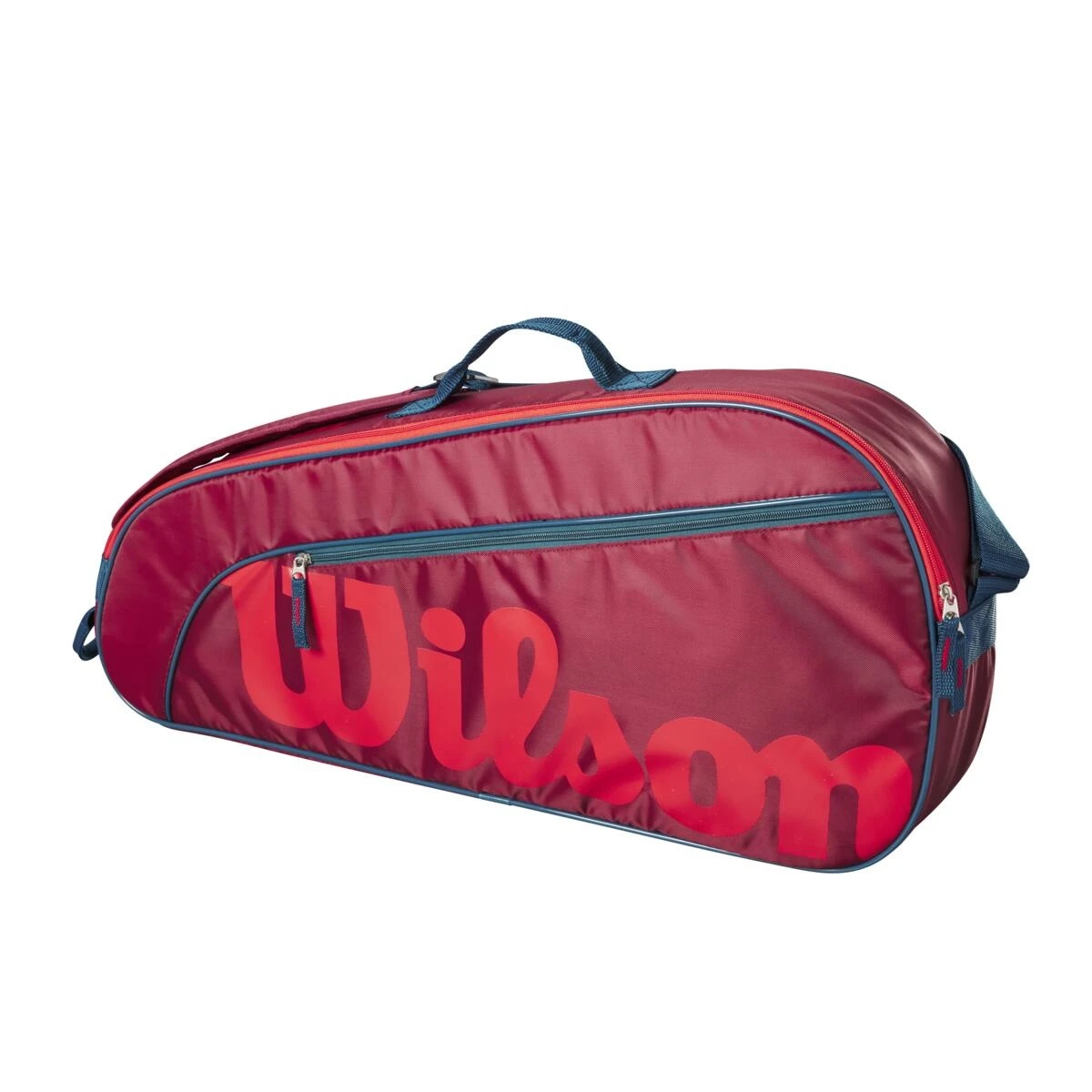 Wilson Tennis-Racketbag Kinder/Junior (Schlägertasche, 1 Hauptfach) 2023 Rot 3er 1 Wilson Tennis-Racketbag Kinder/Junior (Schlägertasche, 1 Hauptfach) 2023 Rot 3er
