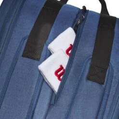 Wilson Tennis-Racketbag Ultra Tour (Schlägertasche, 2 Hauptfächer) 2023 Blau 12er -Head || Wilson || YONEX Verkaufsgeschäft Wilson WR8024001 Tour Ultra 12PK Tasche206 1200x1200 1