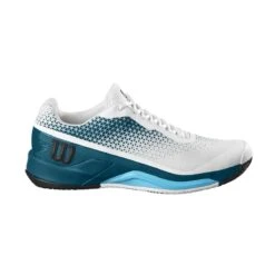Wilson Tennisschuhe Rush Pro 4.0 Clay/Sandplatz Weiss/blau Herren -Head || Wilson || YONEX Verkaufsgeschäft Wilson WRS329290 Rush Pro 4 CC Mens Schuh202 1200x1200 1