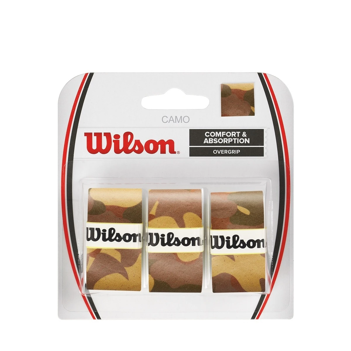 Wilson Overgrip Camo 0.6mm Braun 3er 1 Wilson Overgrip Camo 0.6mm Braun 3er